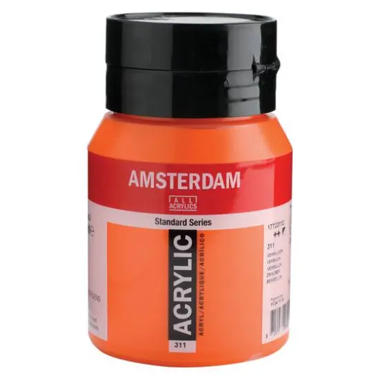 Amsterdam 500mL Standard Series Acrylic Paint 311 Vermillion {1}