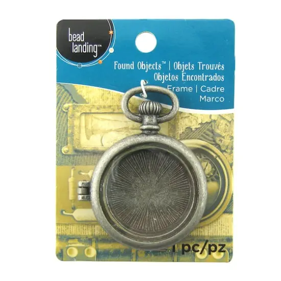 Found Objects&trade; Pocket Watch Frame Locket by Bead Landing&trade; {4}