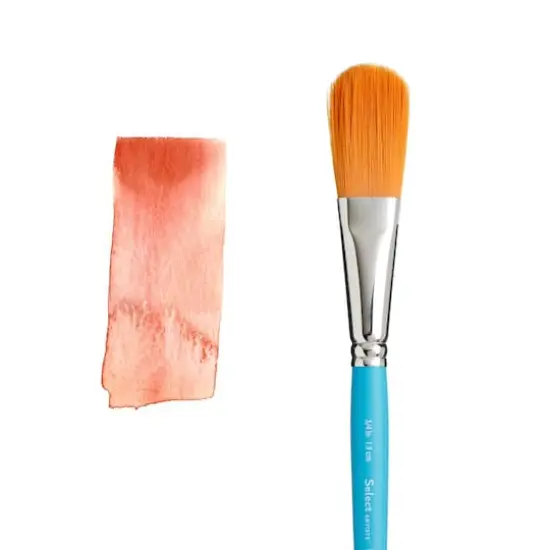 Princeton&trade; Select&trade; Artiste Series 3750 3/4" Short Handle Oval Wash Brush {5}