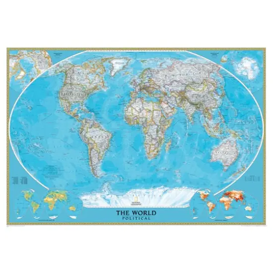 National Geographic&trade; World Classic Mural Wall Map {1}
