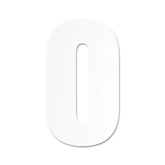 13" White MDF Uppercase Letter by Make Market&reg; O {1}