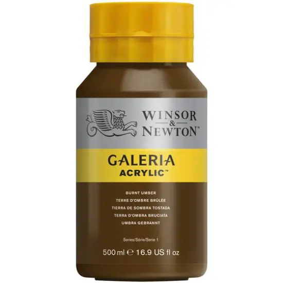 Winsor & Newton&trade; Galeria Acrylic&trade;, 500mL Burnt Umber {1}