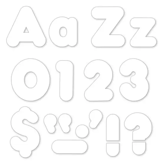 Trend Enterprises&reg; 4" Casual Combination Ready Letters&reg;, 6 Packs Snow White {5}