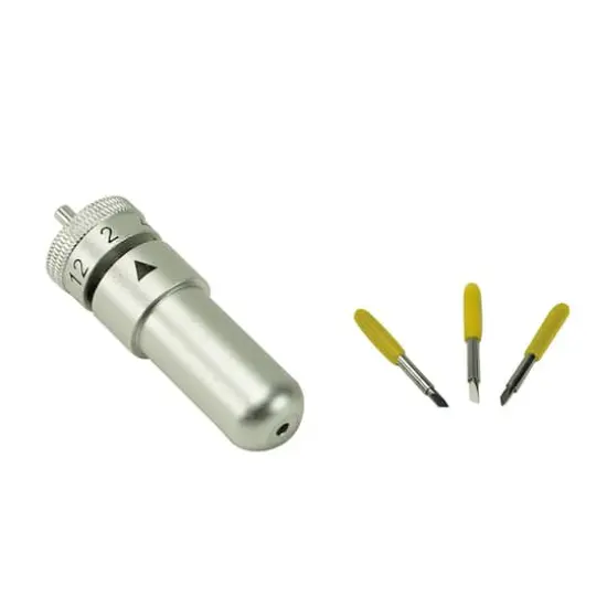 Artistic Edge 3 Piece Fabric Yellow Cap Blade Set {1}