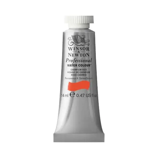 Winsor & Newton&reg; Professional Water Colour&trade; Paint Tube, 14mL Cadmium Red {1}