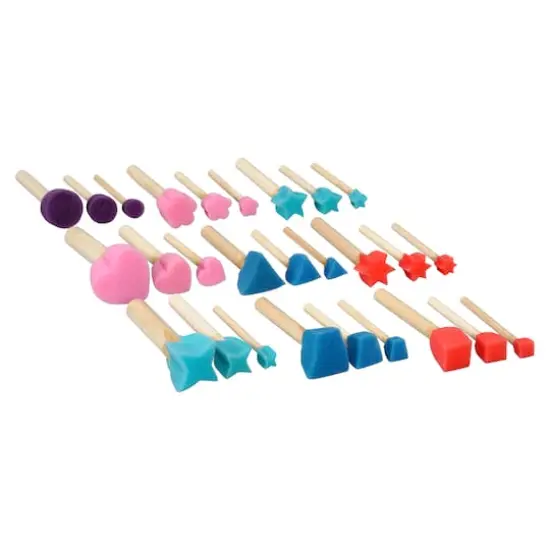 95 Count Spouncer Shaped Foam Brush Set by Craft Smart&reg; {1}