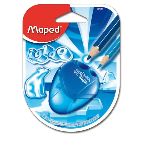 Maped&reg; Igloo 2 Hole Pencil Sharpener, Pack of 12 {1}