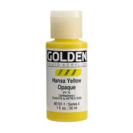 Golden&reg; 1oz. Fluid Acrylics Hansa Yellow Opaque {1}