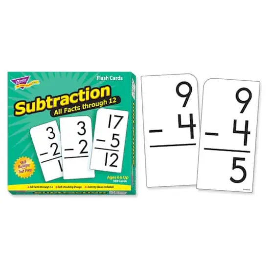 Subtraction 0-12 All Facts Skill Drill Flash Cards {3}