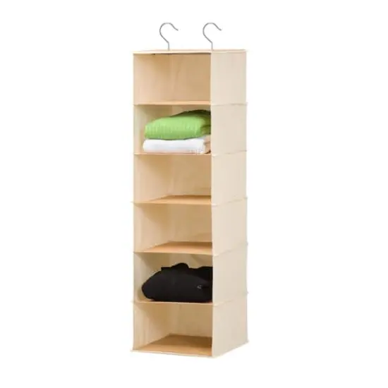 Honey Can Do Bamboo & Natural 6-Shelf Organizer {1}