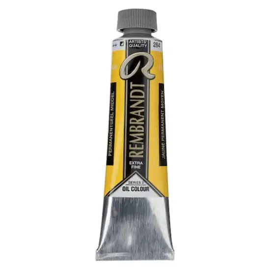 Rembrandt&reg; Artists' Oil Colour, 40mL Permanent Yellow Medium {1}