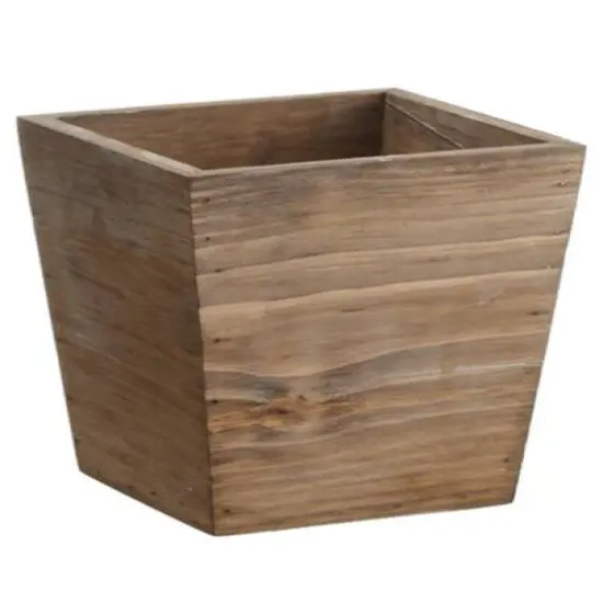 6.5" Country Rustic Natural Wood Storage Bin {3}