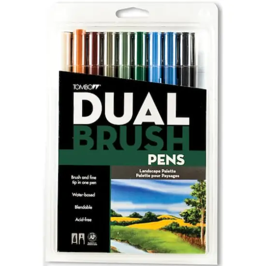 Tombow Dual Brush Pen 10-Pen Set, Landscape {1}