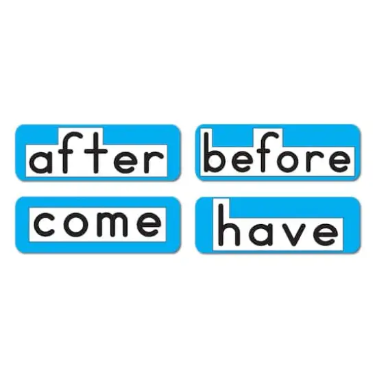 Ashley Productions 1.5" x 4.5" Turquoise Magnetic Big Wall Words, Level 1 {3}