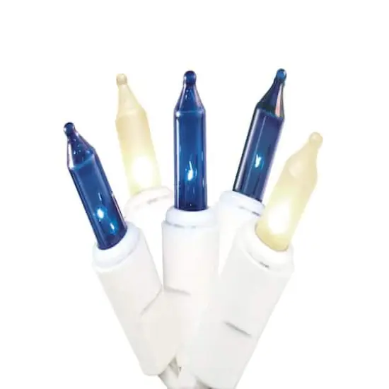 50ct. Blue & Frosted Clear Mini String Lights {1}