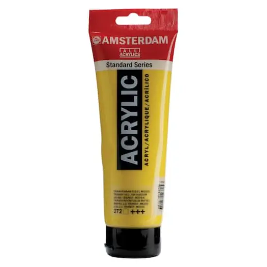 Amsterdam 250mL Standard Acrylic Paint 272 Transparent Yellow Medium {1}