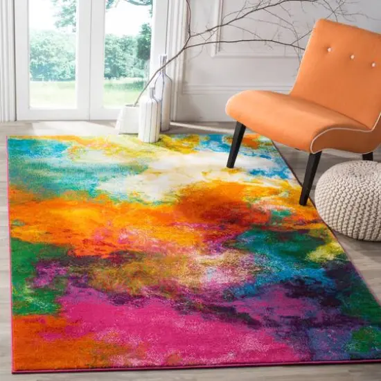 Water Color Splash Rug {4}