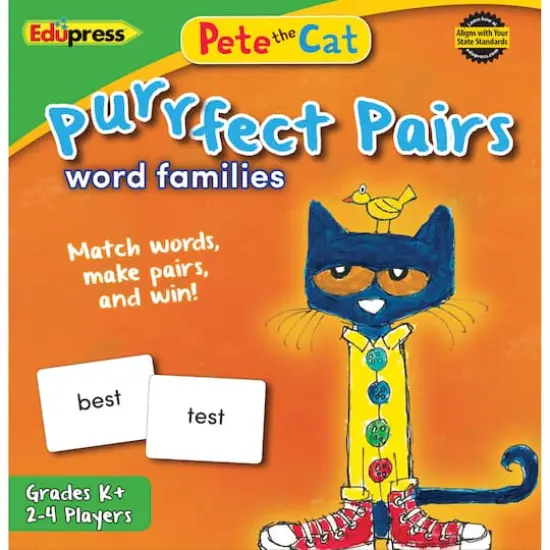 Pete the Cat&reg; Purrfect Pairs Game, Word Families {4}