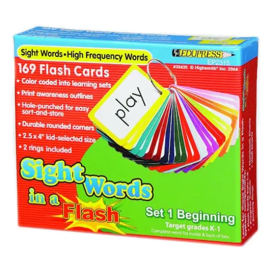 Sight Words In A Flash, Beginning Set 1 {1}