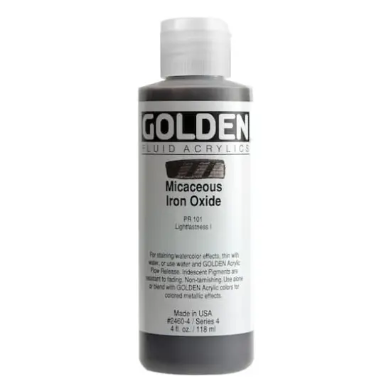 Golden&reg; Iridescent Fluid Acrylics, 4oz. Micaceous Iron Oxide {1}