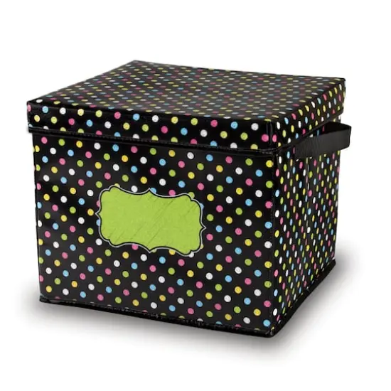 Chalkboard Brights Storage Box with Lid {3}