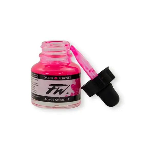 Daler-Rowney&reg; FW Acrylic Artists' Ink Fluorescent Pink {4}