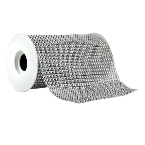 6" Bling Ribbon Wrap by Celebrate It&reg; Occasions&trade; Silver {1}