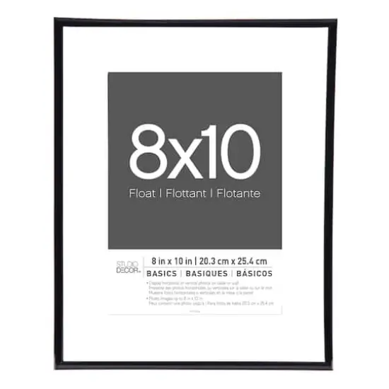 Basics Black Thin Float Frame by Studio D&eacute;cor&reg; {1}