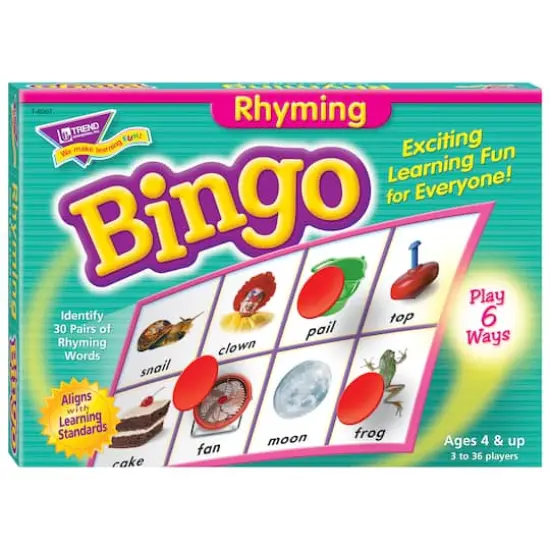 TREND Rhyming Bingo Game {3}