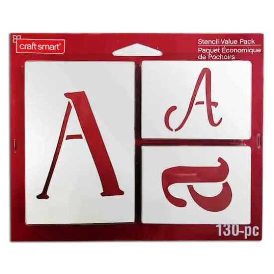 Letter Stencils Value Pack by Craft Smart&reg; {4}