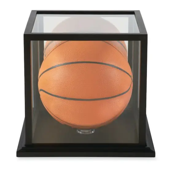 Black Basketball Display Case with Mirror Back by Studio D&eacute;cor&reg; {4}