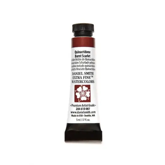 Daniel Smith Extra Fine&trade; Watercolor, 5mL Quinacridone Burnt Scarlet {1}