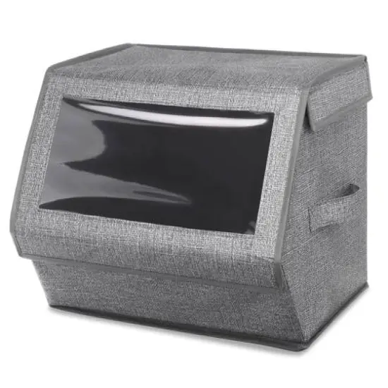 Stackable Window Box, Crosshatch Gray {1}
