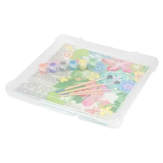 Iris&reg; Clear 12" x 12" Slim Portable Project Case, 10 Pack {1}