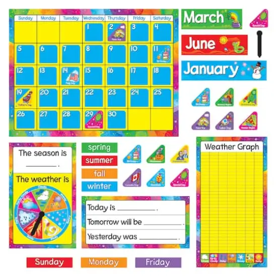 Trend Enterprises Year Around Calendar Bulletin Board Set {1}