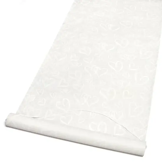 Hortense B. Hewitt Co. Linked Hearts Aisle Runner, Ivory {1}