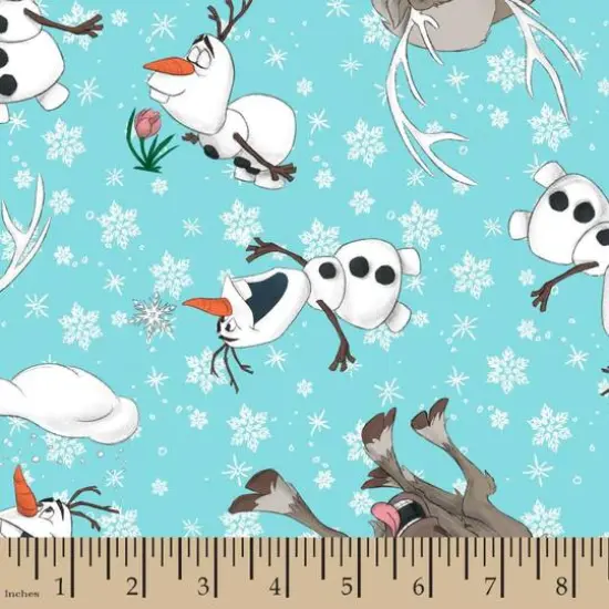 Disney&reg; Frozen Olaf and Sven Toss Cotton/Spandex Fabric {3}