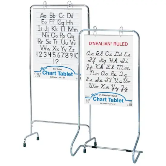 Pacon&reg; D'Nealian&reg; Adjustable Ruled Chart Tablet Stand {3}