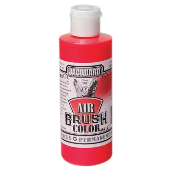 Jacquard Airbrush Color, 4oz. Fluorescent Red {1}