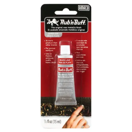 Rub 'n Buff&reg; Wax Metallic Finish Silver {5}