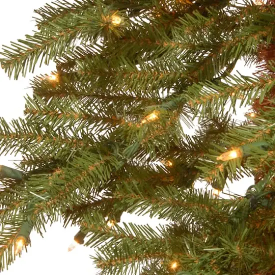 4 ft. Pre-Lit Hickory Cedar Artificial Christmas Tree, Clear Lights {3}