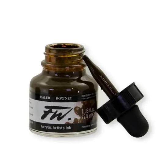 Daler-Rowney&reg; FW Acrylic Artists' Ink Burnt Umber {4}