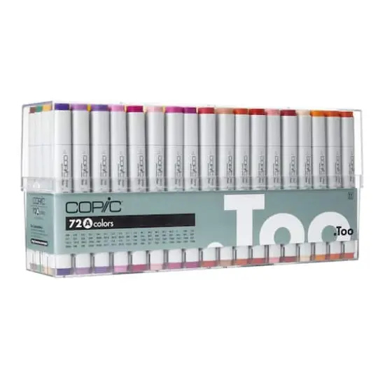 Copic&reg; Classic Marker Set, 72 Color Set A {3}
