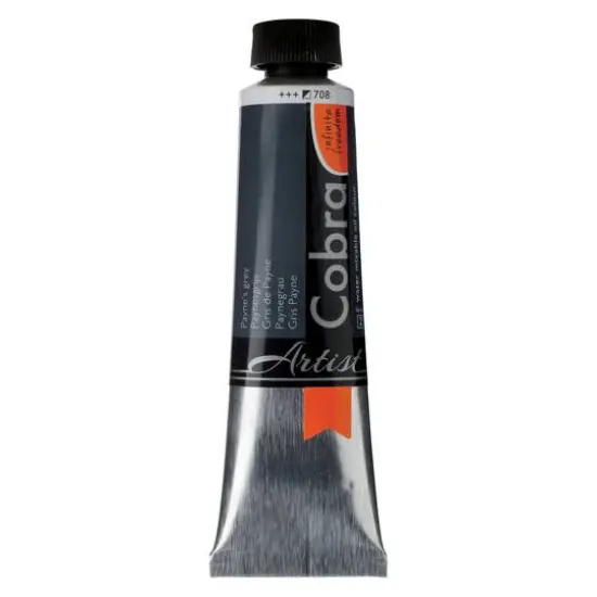 Cobra Artist Water Mixable Oil Colour, 40mL 708 Payne's Grey {1}