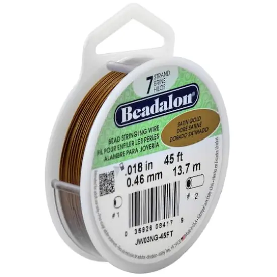 Beadalon&reg; 7 Strand Satin Gold Bead Stringing Wire {1}