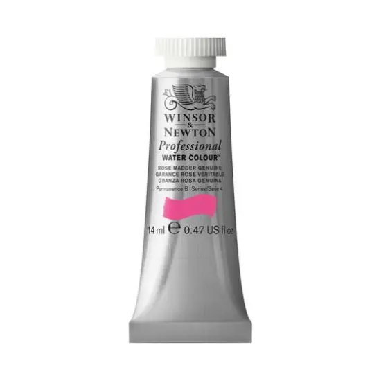 Winsor & Newton® Professional Water Colour™ Paint Tube, 14mL Rose Madder Genuine {1}