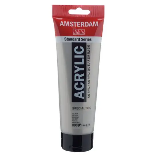 Amsterdam 250mL Standard Acrylic Paint 800 Silver {1}