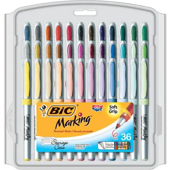 BiC&reg; Marking&trade; Permanent Marker Fashion Colors, Pack of 36 {1}