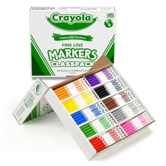 Crayola&reg; Classpack&reg; Fine Line Markers, Pack of 200 {3}