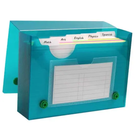 C-Line&reg; 3" x 5" Index Card Case, Assorted Colors, Pack of 24 {3}